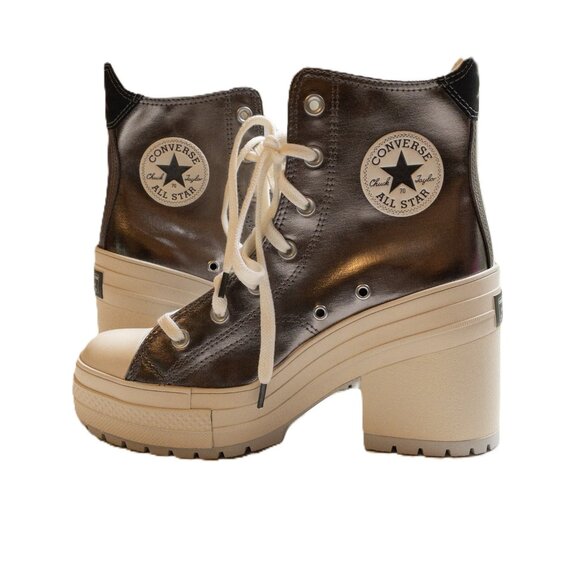 Converse Chuck 70 De Luxe Heel Metallic Silver 8.5 - Picture 3 of 16